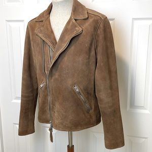 Allsaints suede biker Jacket. Excellent condition as new Large size All Saints